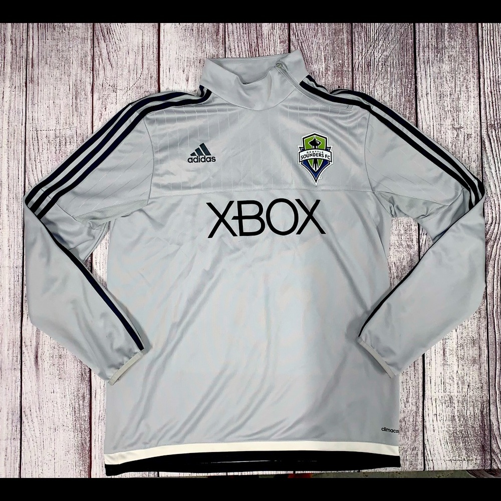 Adidas Seattle sounders USA MLS soccer training climacool jersey top size Large